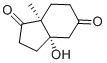 (3As,7as)-(+)-hexahydro-3a-hydroxy-7a-methyl-1,5-indandione Structure,33879-04-8Structure