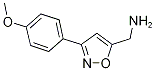 [3-(4-Methoxyphenyl)-5-isoxazolyl]methanamine Structure,338982-43-7Structure