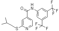 N-[3,5-bis(trifluoromethyl)phenyl ]-2-[(2-methylpropyl)thio]-4-pyridinecarboxamide Structure,339181-24-7Structure