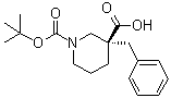 1,3-Piperidinedicarboxylic acid, 3-(phenylmethyl)-, 1-(1,1-dimethylethyl) ester, (3r)- Structure,339539-81-0Structure