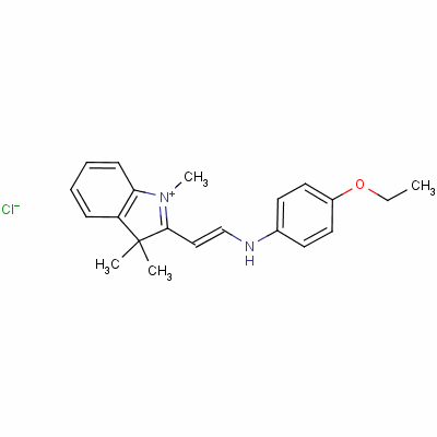 4-Ethoxy-n-[(e)-2-(1,3,3-trimethylindol-1-ium-2-yl)ethenyl]aniline chloride Structure,34074-98-1Structure