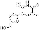 2’,3’-Dideoxythymidine Structure,3416-05-5Structure