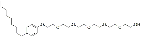 2-[2-[2-[2-[2-[2-(4-Nonylphenoxy)ethoxy]ethoxy]ethoxy]ethoxy]ethoxy]ethanol Structure,34166-38-6Structure