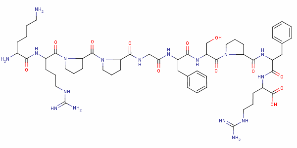 Kallidin Structure,342-10-9Structure