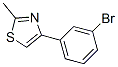 4-(3-Bromophenyl)-2-methyl-1,3-thiazole Structure,342405-21-4Structure