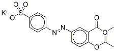 5-[(P-sulfophenyl)azo]salicylic acid acetate methyl ester potassium salt Structure,34265-46-8Structure