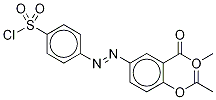 5-[[P-(chlorosulfonyl)phenyl]azo]salicylic acid methyl ester acetate Structure,34265-47-9Structure