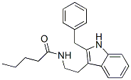 1-Pentanone, 1-[3-(2-aminoethyl)-2-(phenylmethyl)-1H-indol-1-yl]- Structure,343263-95-6Structure