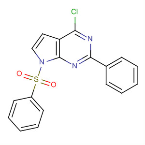 4-Chloro-2-phenyl-7-(phenylsulfonyl)-7h-pyrrolo[2,3-d]pyrimidine Structure,343633-12-5Structure