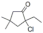 Cyclopentanone,2-chloro-2-ethyl-4,4-dimethyl- Structure,344259-73-0Structure