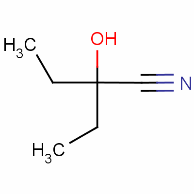 2-Ethyl-2-hydroxybutanenitrile Structure,34451-66-6Structure