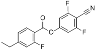 Benzoic acid,4-ethyl-2-fluoro-,4-cyano-3,5-difluorophenyl ester Structure,344749-29-7Structure