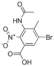 5-Bromo-2-nitro-3-acetyl-amino-4-methylbenzoic acid Structure,34545-18-1Structure