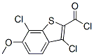 3,7-Dichloro-6-methoxy-1-benzothiophene-2-carbonyl chloride Structure,34576-80-2Structure