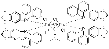 Diacetato[(r)-(+)-2,2’-bis(diphenylphosphino)-1,1’-binaphthyl ]ruthenium(ii) Structure,346457-41-8Structure