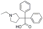 2-(1-Ethylpyrrolidin-3-yl)-2,2-diphenylacetic acid Structure,3471-97-4Structure