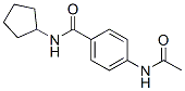 Benzamide,4-(acetylamino)-n-cyclopentyl-(9ci) Structure,348615-16-7Structure