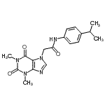 2-(1,3-Dimethyl-2,6-dioxo-1,2,3,6-tetrahydro-7h-purin-7-yl)-n-(4-isopropylphenyl)acetamide Structure,349085-38-7Structure