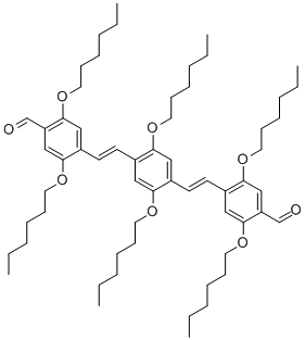 2,5-Bis(hexyloxy)-1,4-bis((2,5-bis(hexyloxy)-4-formyl-phenylenevinylene)benzene Structure,349095-04-1Structure