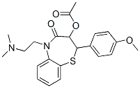 3-Acetoxy-5-[2-(dimethylamino)ethyl]-2,3-dihydro-2-(4-methoxyphenyl)-1,5-benzothiazepin-4(5H)-one Structure,34933-06-7Structure