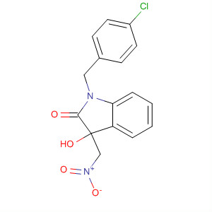 1-(4-Chloro-benzyl)-3-hydroxy-3-nitromethyl-1,3-dihydro-indol-2-one Structure,34944-08-6Structure