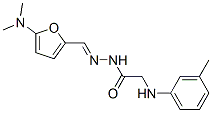 Glycine,n-(3-methylphenyl)-,[[5-(dimethylamino)-2-furanyl ]methylene]hydrazide (9ci) Structure,349561-41-7Structure