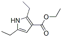 2,5-Diethyl-1h-pyrrole-3-carboxylic acid ethyl ester Structure,35011-29-1Structure