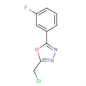 2-Chloromethyl-5-(3-fluoro-phenyl)-[1,3,4]oxadiazole Structure,350672-16-1Structure