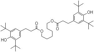 Hexamethylene bis[3-(3,5-di-tert-butyl-4-hydroxyphenyl)propionate] Structure,35074-77-2Structure