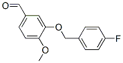 3-[(4-Fluorobenzyl)oxy]-4-methoxybenzaldehyde Structure,351066-28-9Structure