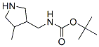 Carbamic acid,[(4-methyl-3-pyrrolidinyl)methyl ]-,1,1-dimethylethyl ester (9ci) Structure,351369-25-0Structure