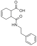 6-Phenethylcarbamoyl-cyclohex-3-ene-carboxylic acid Structure,351982-48-4Structure