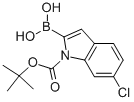 1-BOC-6-chloroindole-2-boronic acid Structure,352359-22-9Structure