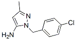 1-(4-Chlorobenzyl)-3-methyl-1H-pyrazol-5-amine Structure,3524-41-2Structure