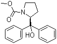 Methyl (2s)-(-)-2-(hydroxydiphenylmethyl)-1-pyrrolidinecarboxylate Structure,352535-68-3Structure