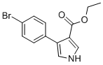 4-(4-Bromophenyl)-1h-pyrrole-3-carboxylic acidethyl ester Structure,352616-21-8Structure