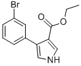 4-(3-Bromophenyl)-1h-pyrrole-3-carboxylic acid ethyl ester Structure,352616-22-9Structure