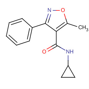 N-cyclopropyl-5-methyl-3-phenylisoxazole-4-carboxamide Structure,352705-11-4Structure