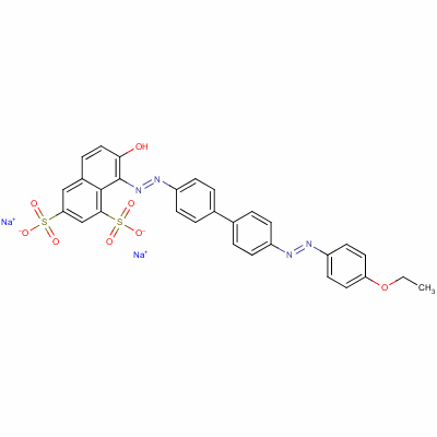 Direct scarlet b Structure,3530-19-6Structure