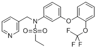 Ethanesulfonamide, N-(3-pyridinylmethyl)-N-[3-[2-(trifluoromethoxy)phenoxy]phenyl]- Structure,353233-38-2Structure