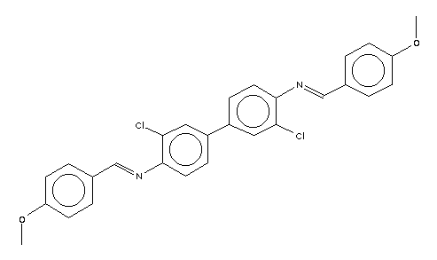 3,3’-Dichloro-n,n’-bis(4-methoxybenzylidene)benzidine Structure,3540-78-1Structure