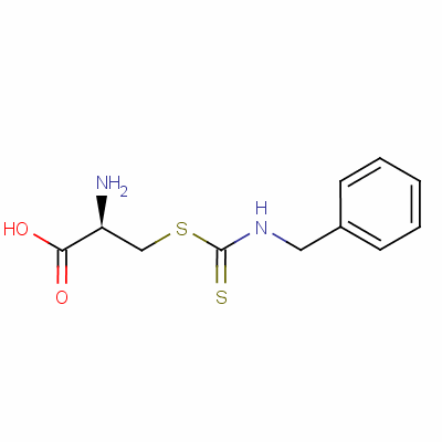 S-[n-benzyl (thiocarbamoyl)]-l-cysteine Structure,35446-36-7Structure