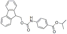 Benzoic acid,4-[[(9h-fluoren-9-ylmethoxy)carbonyl ]amino]-,1-methylethyl ester (9ci) Structure,354551-81-8Structure