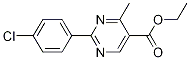 Ethyl 2-(4-chlorophenyl)-4-methylpyrimidine-5-carboxylate Structure,354810-79-0Structure