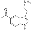 1-[3-(2-Aminoethyl)-1h-indol-5-yl]ethanone Structure,3551-18-6Structure