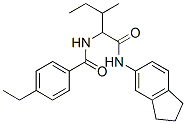 Benzamide,n-[1-[[(2,3-dihydro-1h-inden-5-yl)amino]carbonyl ]-2-methylbutyl ]-4-ethyl-(9ci) Structure,356054-68-7Structure