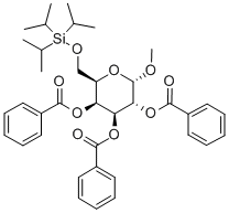 Methyl-6-o-(triisopropylsilyl)-2,3,4-tri-o-benzoyl-a-d-galactopyranoside Structure,356060-82-7Structure