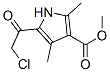 1H-pyrrole-3-carboxylic acid,5-(chloroacetyl)-2,4-dimethyl-,methyl ester (9ci) Structure,356568-77-9Structure