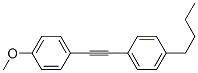 Benzene, 1-butyl-4-[2-(4-methoxyphenyl)ethynyl]- Structure,35684-12-9Structure