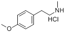 [2-(4-Methoxy-phenyl)-ethyl]-methyl-amine hydrochloride Structure,35803-88-4Structure